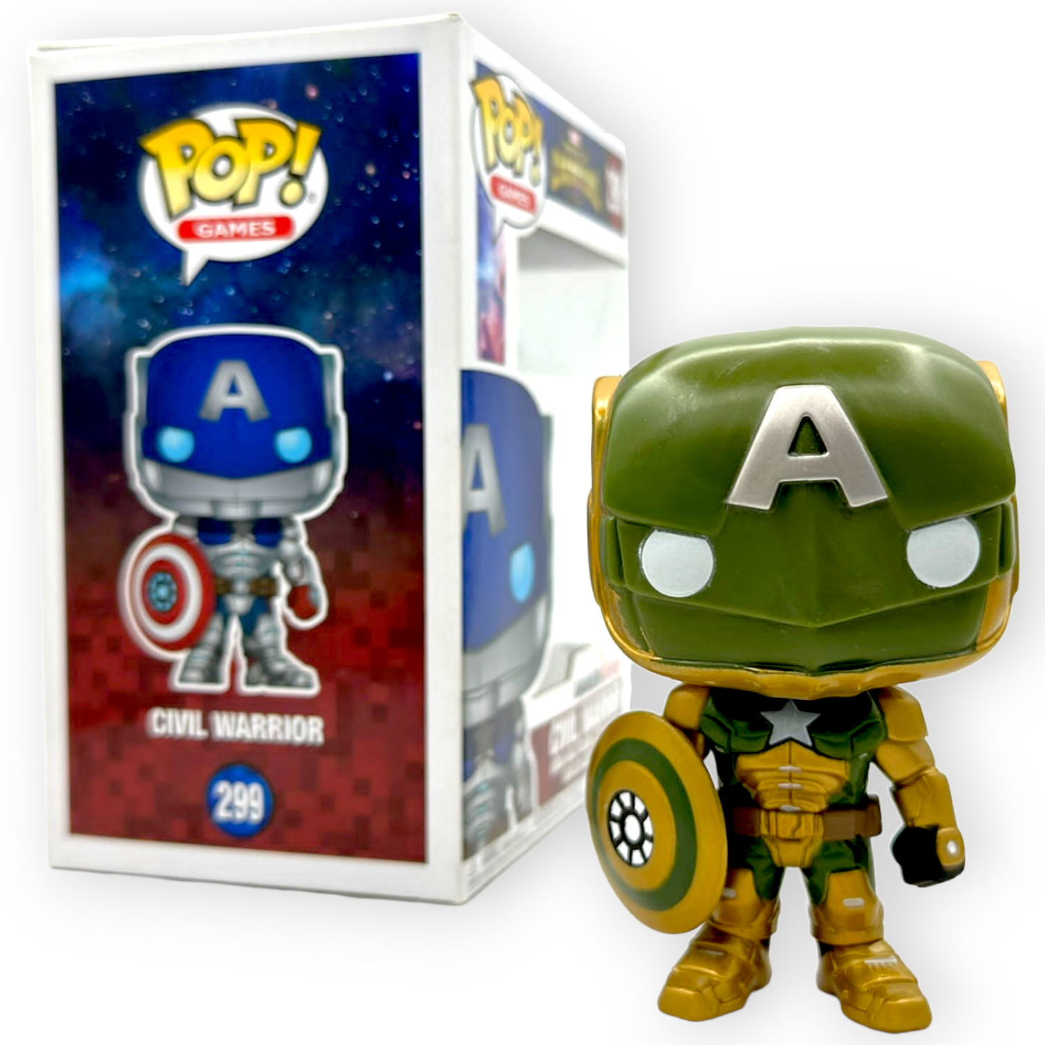 FUNKO POP<Marvel大亂鬥>內戰美隊(夜光版)-NO.299