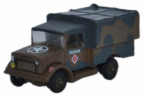 Oxford NMWD001 1:148 Bedford MWD Royal Engineers 軍用運輸車.棕+藍