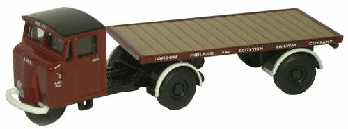 Oxford NMH009 1:148 LMS Flatbed Trailer 平板拖車.咖啡