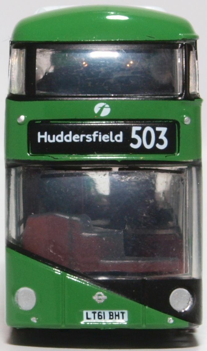 Oxford NNR007 1:148 New Routemaster First West Yorkshire 雙層巴士.綠白