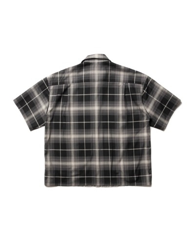 COOTIE PRODUCTIONS - R/C OMBRE CHECK S/S SHIRT / BLACK