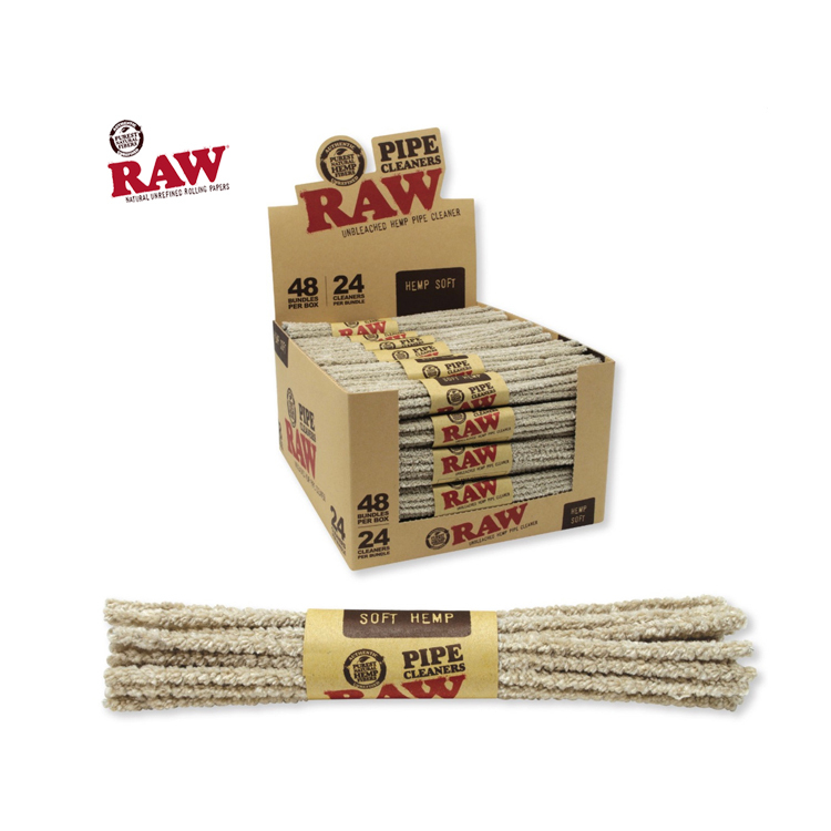 🇪🇸RAW - Hemp Soft Pipe Cleaners 軟毛清潔棉棒 （24入）