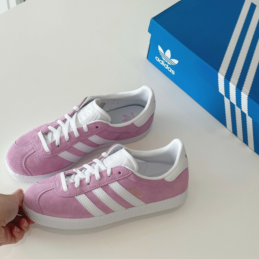 Adidas Originals Gazelle GS 野莓紫丁香 粉紅 粉色 白色 基本款 休閒鞋 國外限定 HP2897