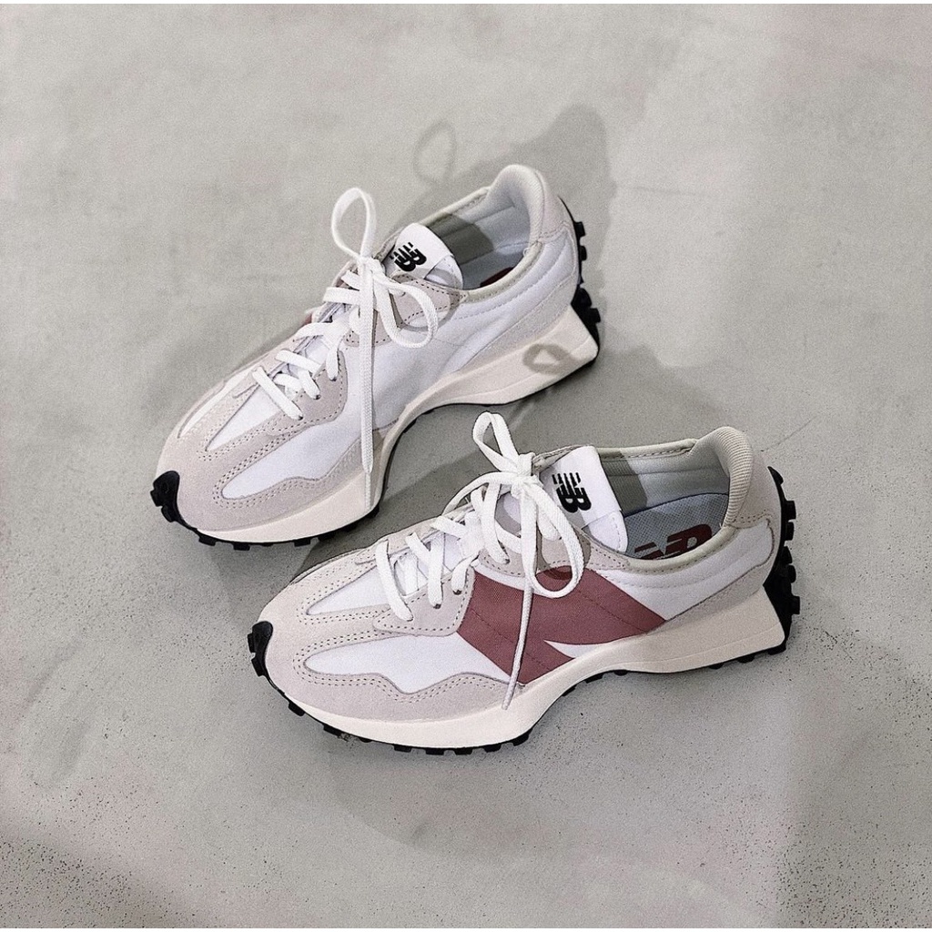 New Balance 327 玫瑰燕麥 玫瑰粉 珊瑚紅 粉色 增高 復古 休閒鞋  WS327CD