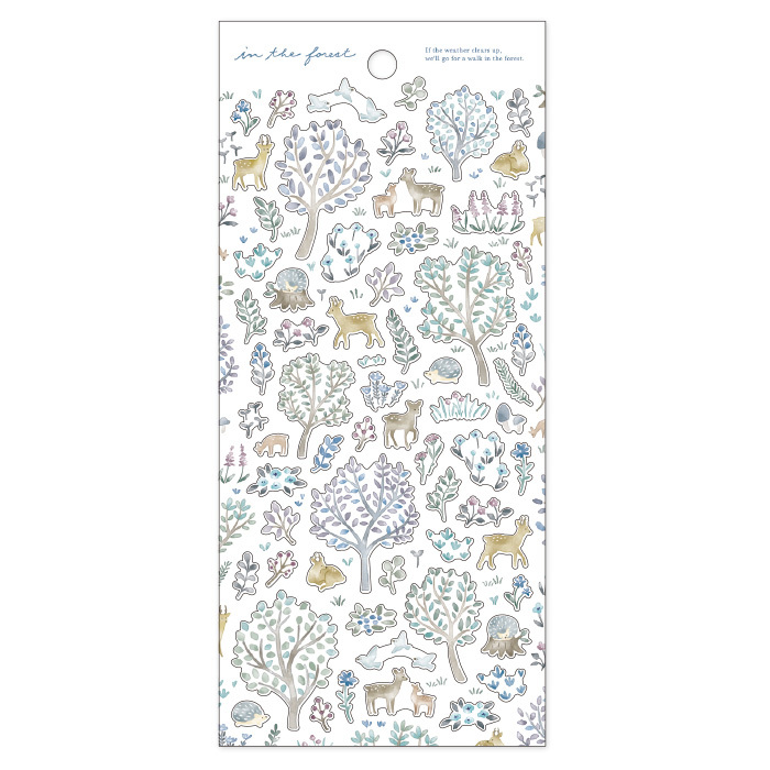 小鹿 漫步森林系列 手帳貼紙｜日本Mind Wave
