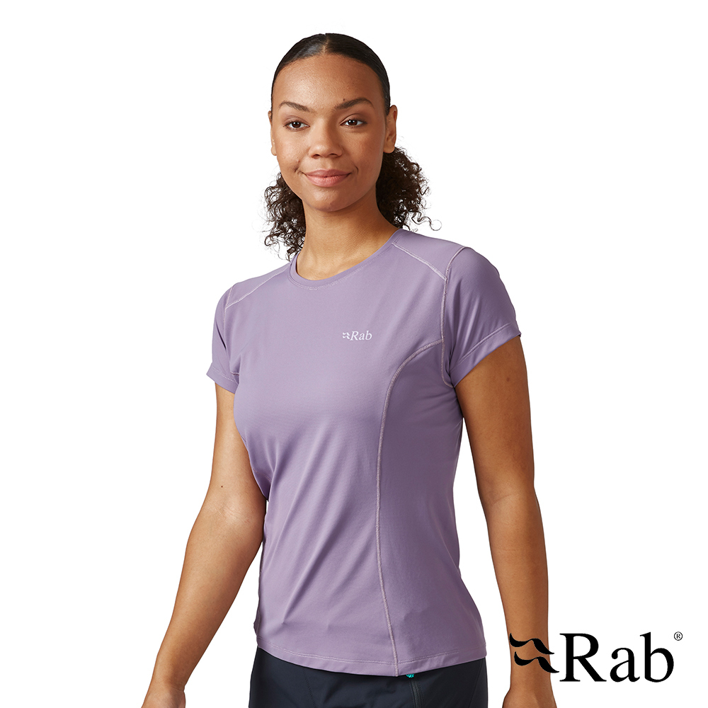 Rab Women's Force Tee 女款 圓領短袖透氣排汗衣 QBL-06-PSG 紫鼠尾草 [HappyOutdoor]