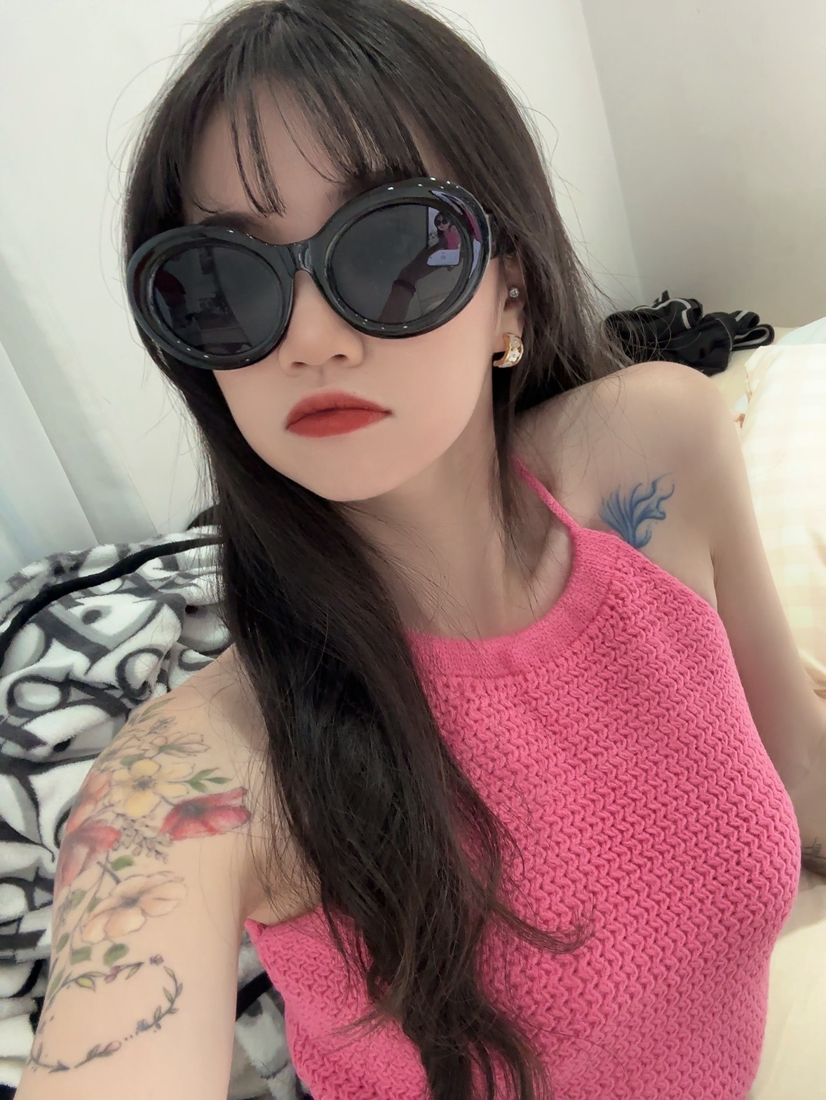 韓版復古外星人墨鏡🤍