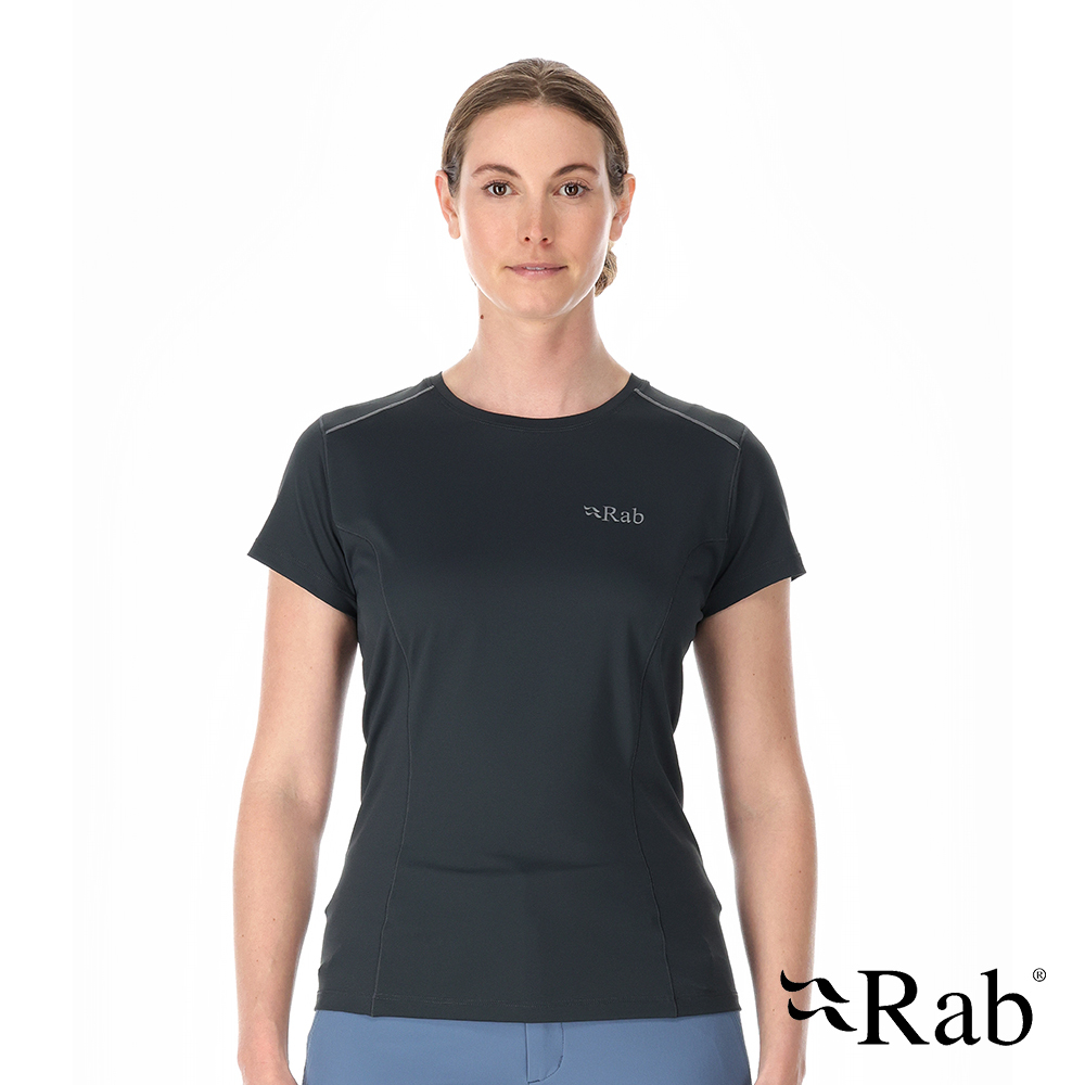 Rab Women's Force Tee 女款 圓領短袖透氣排汗衣 QBL-06-BEL 鯨魚灰 [HappyOutdoor]