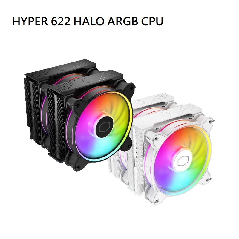 米特3C數位–Cooler Master 酷碼 HYPER 622 HALO ARGB CPU散熱器 黑色RR-D6BB-20PA-R1/白色RR-D6WW-20PA-R1
