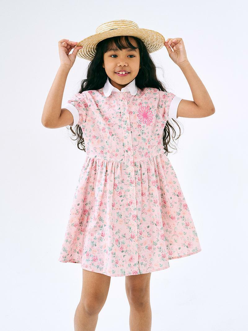 ★MARDI MERCREDI★KIDS VOLUME DRESS GLOSSY★ 