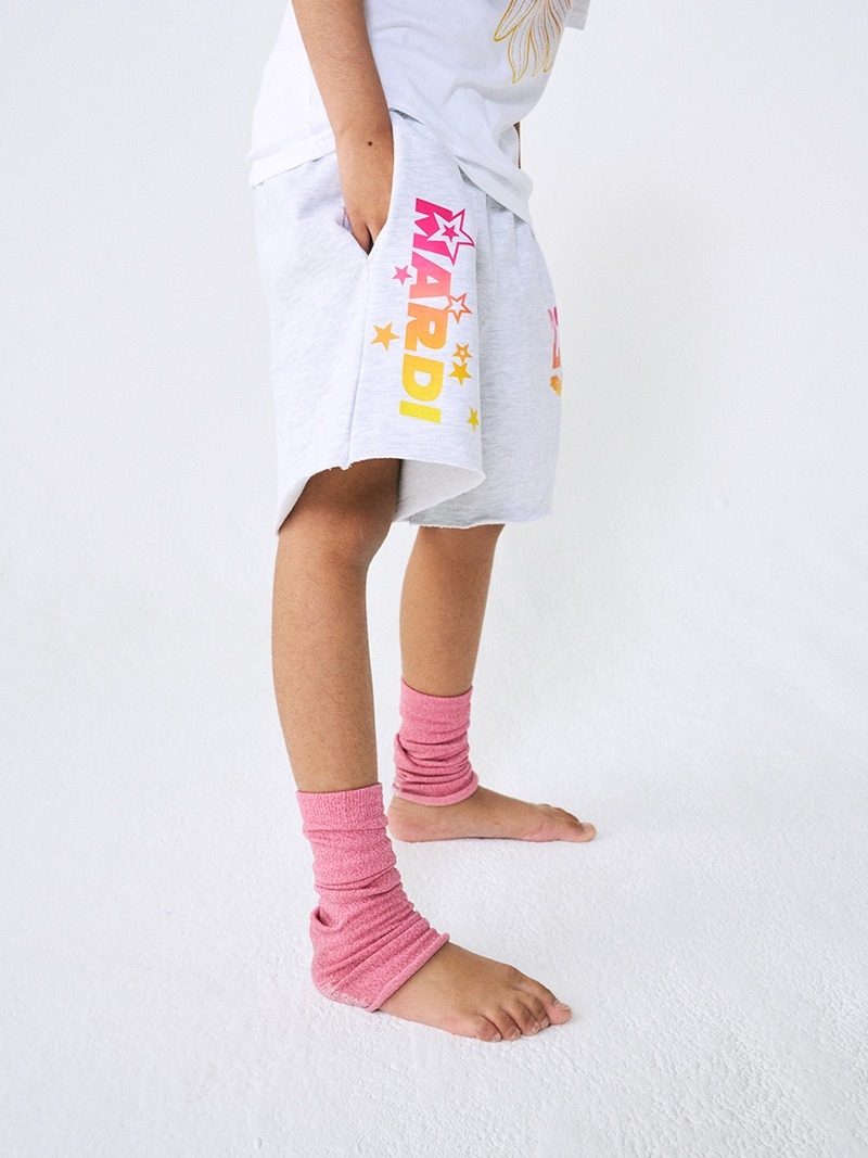 Mardi Mercredi KIDS SWEAT SHORTS ALLSTAR 23 GRADATION_HEATHER PINK
