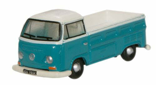 Oxford NVW006 1:148 Emerald Green Arcona White VW Pick Up 福斯皮卡車.藍白