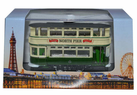 Oxford NTR003 1:148 Blackpool Tram 路面電車.米黃+綠