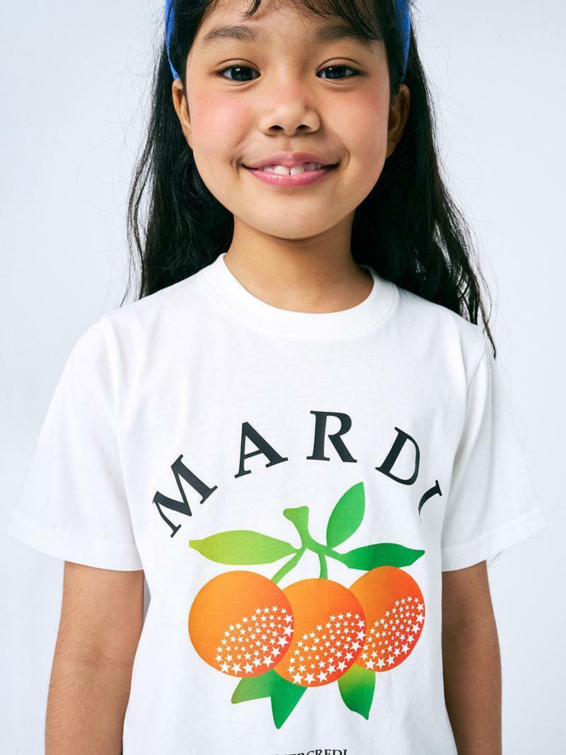 Mardi Mercredi KIDS TSHIRT TRIO D`ORANGES_IVORY