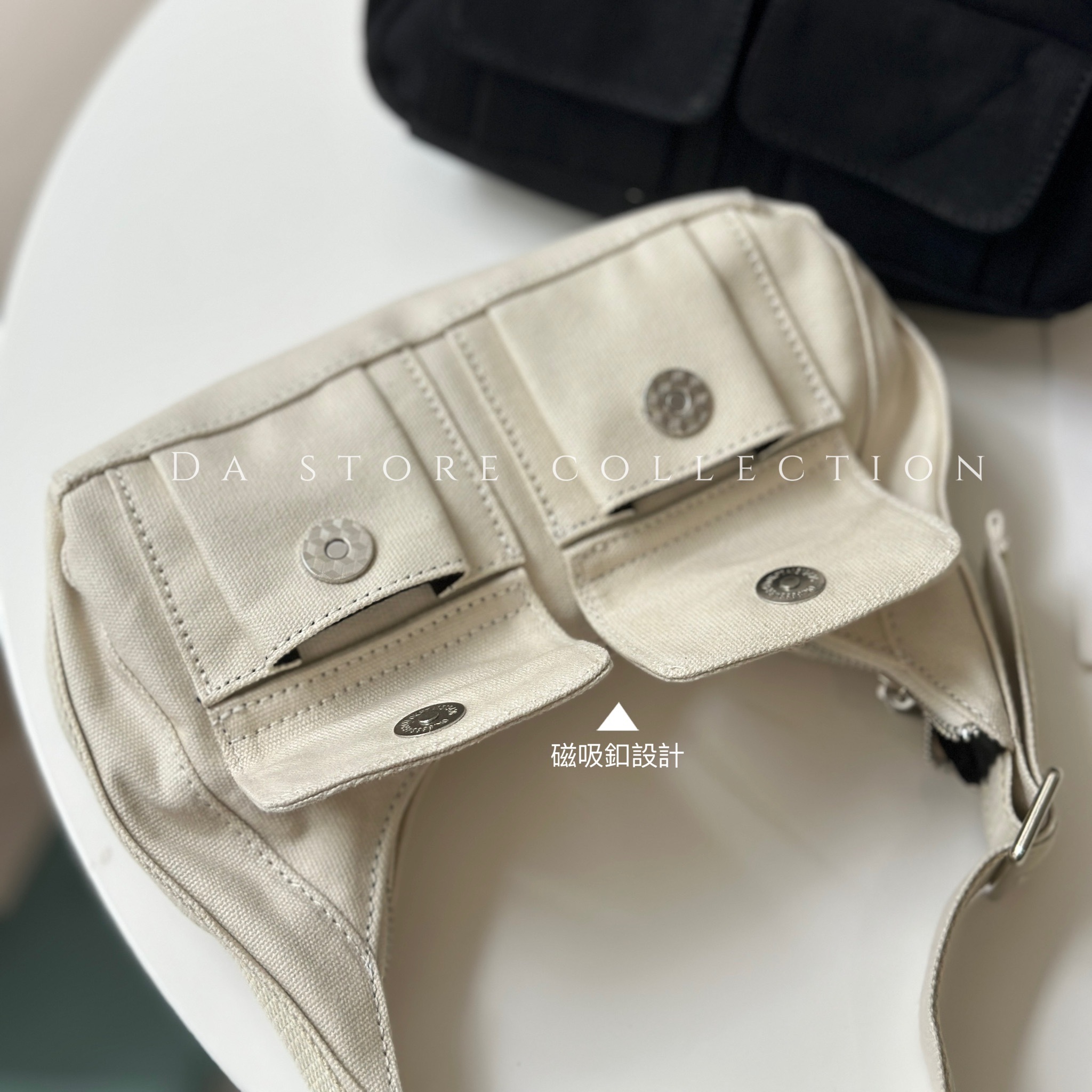 甜酷工裝風帆布腋下包/二色