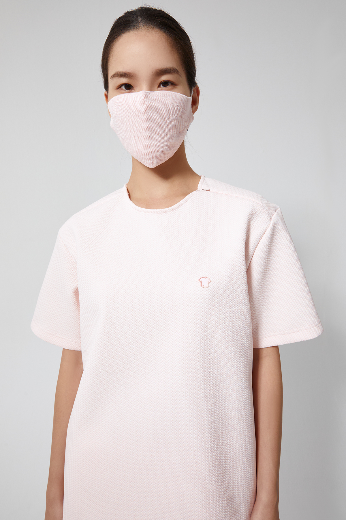 PLY 一體成型針織口罩 UNISEX（蜜桃粉）