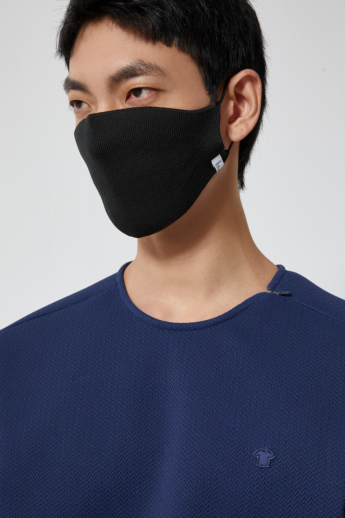 PLY 一體成型針織口罩 UNISEX（墨黑）