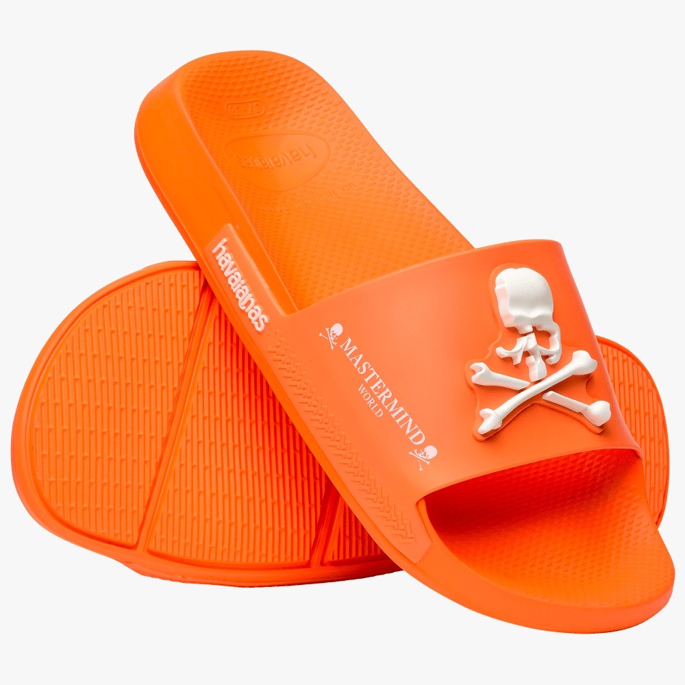 {現貨} ☠️MASTERMIND X HAVAIANAS SANDALS☠️ ORANGE