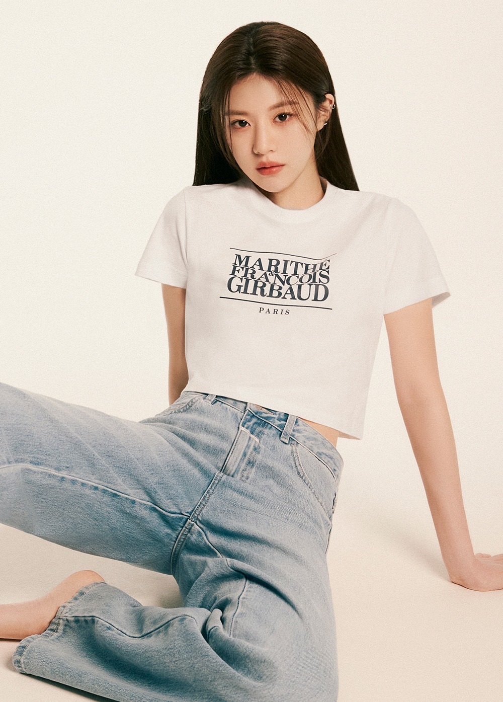 【6月17日截單！限時優惠預訂】MARITHE FRANCOIS GIRBAUD W CLASSIC LOGO CROP TEE - 短款（3色）