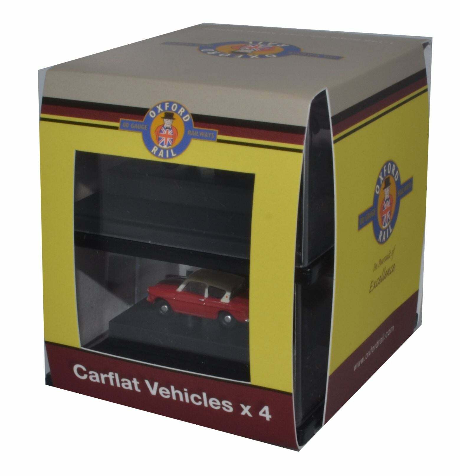 Oxford OR148CPK002 1:148 Carflat Pack 1970s Cars 1970年代汽車.4輛