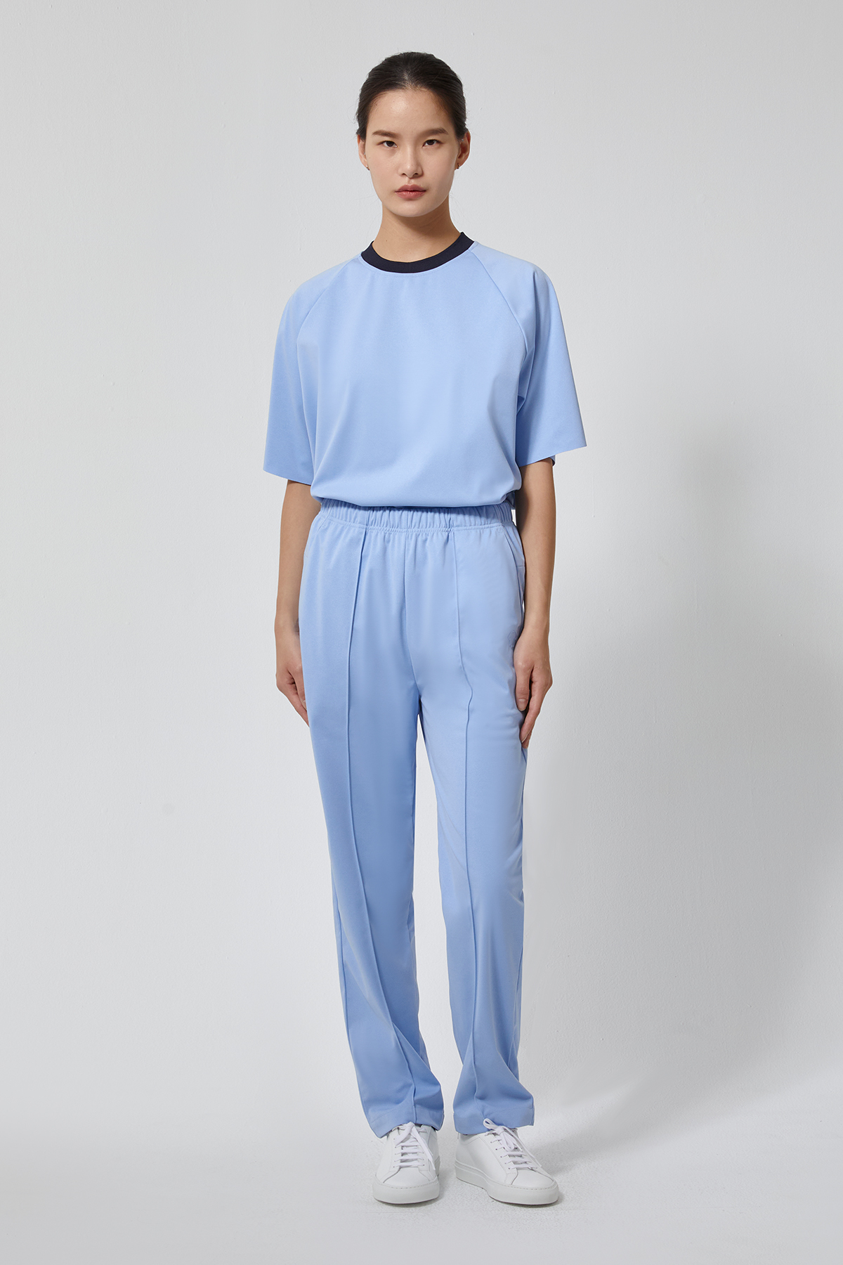 EKO 麂皮長褲 UNISEX（繡球藍）