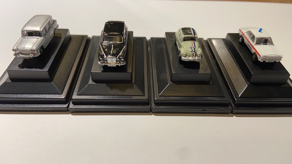 Oxford OR148CPK002 1:148 Carflat Pack 1970s Cars 1970年代汽車.4輛