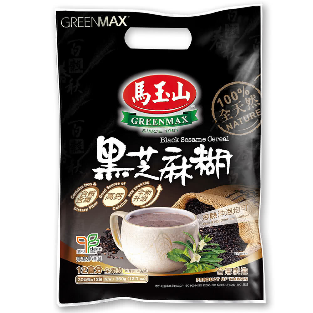 （箱購）馬玉山-黑芝麻糊360g(12入/箱)