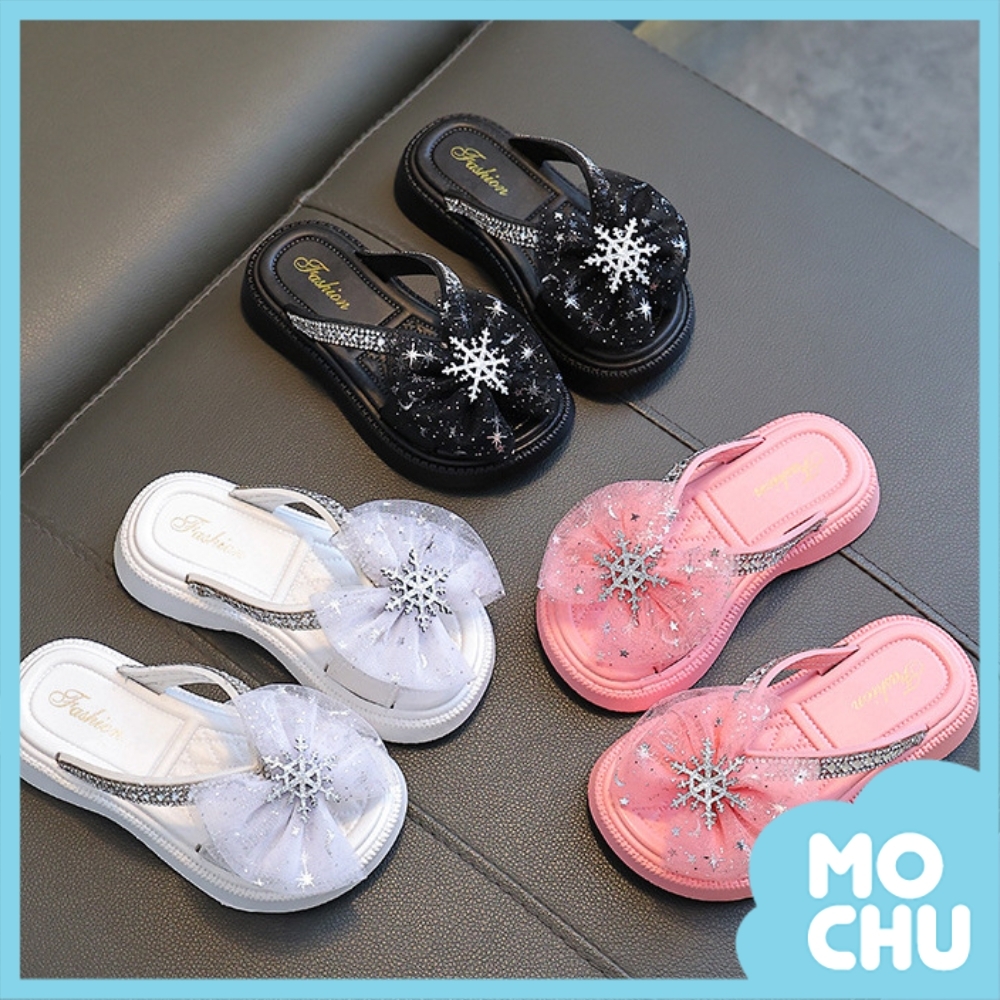 片片雪花兒童拖鞋(三色)