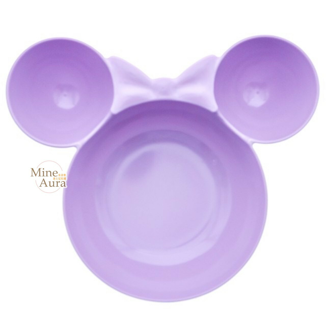 米妮 Minnie 米奇頭 紫色 造型碗 -香港迪士尼樂園