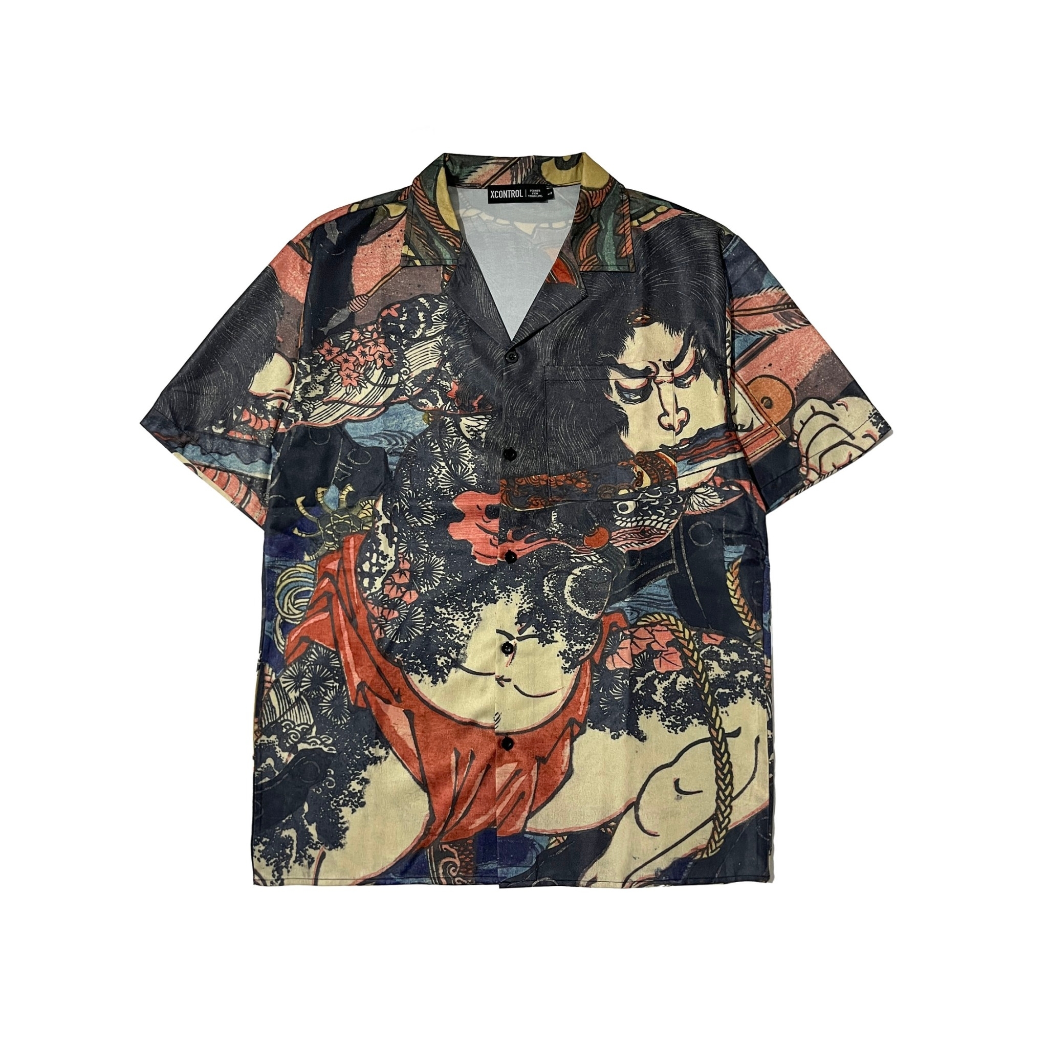 XCTRL 浪裡白條浮世繪-短袖襯衫