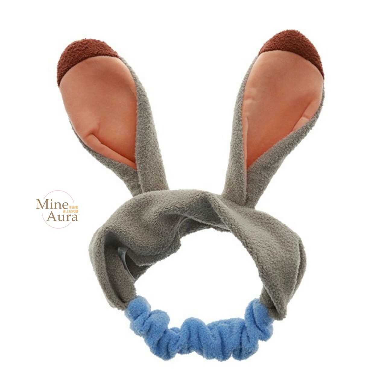 哈茱蒂 Judy 兔 絨毛 立體耳朵造型 髮帶 洗臉髮帶 動物方城市 Zootopia -香港迪士尼樂園
