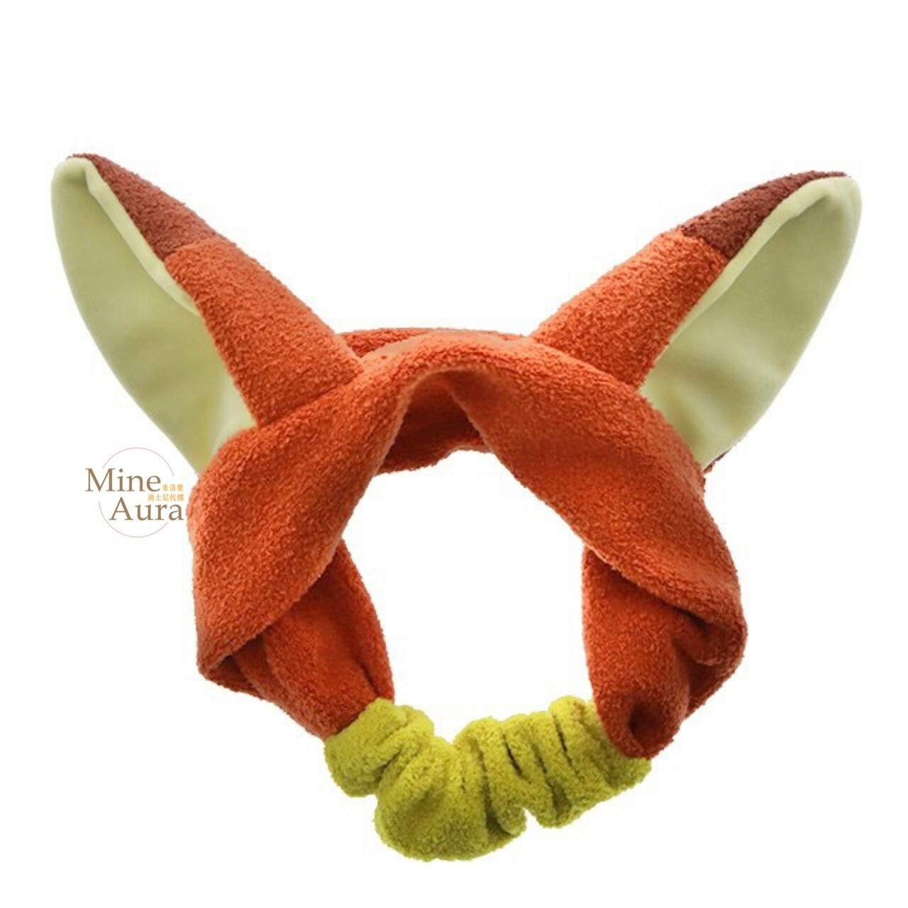 胡尼克 Nick 狐狸 絨毛 立體耳朵造型 髮帶 洗臉髮帶 動物方城市 Zootopia -香港迪士尼樂園