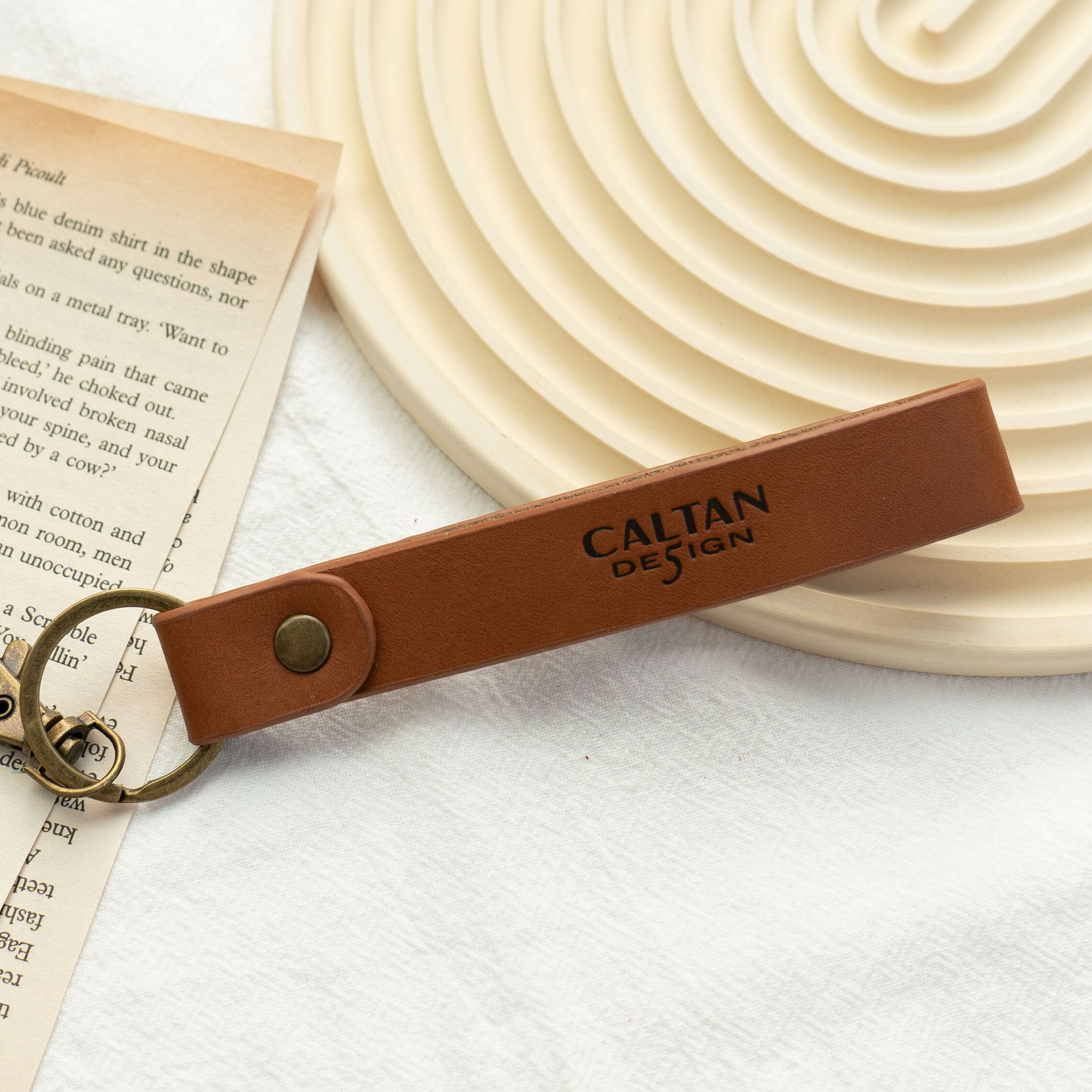 燙印長條鑰匙圈-兩色(912505)