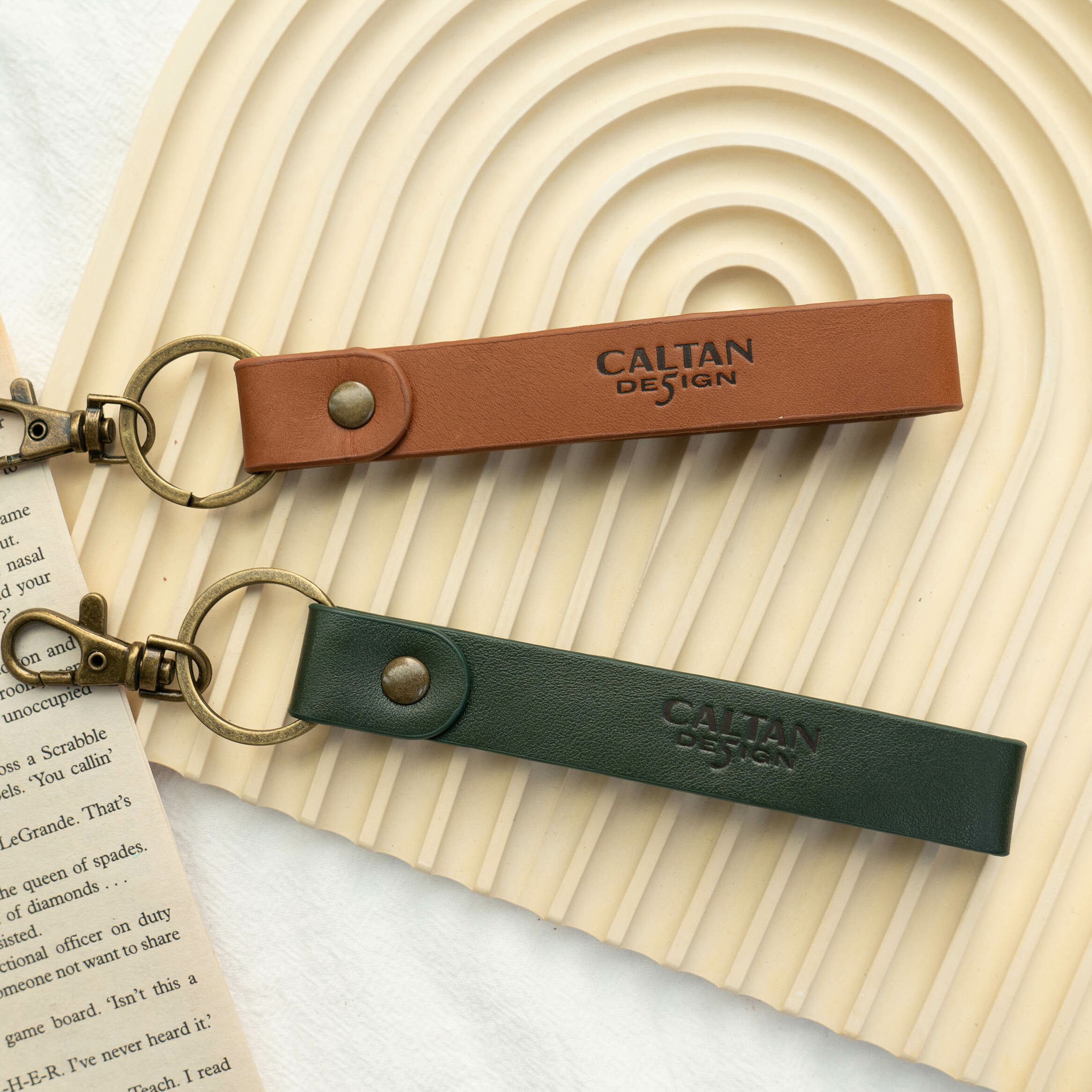 燙印長條鑰匙圈-兩色(912505)