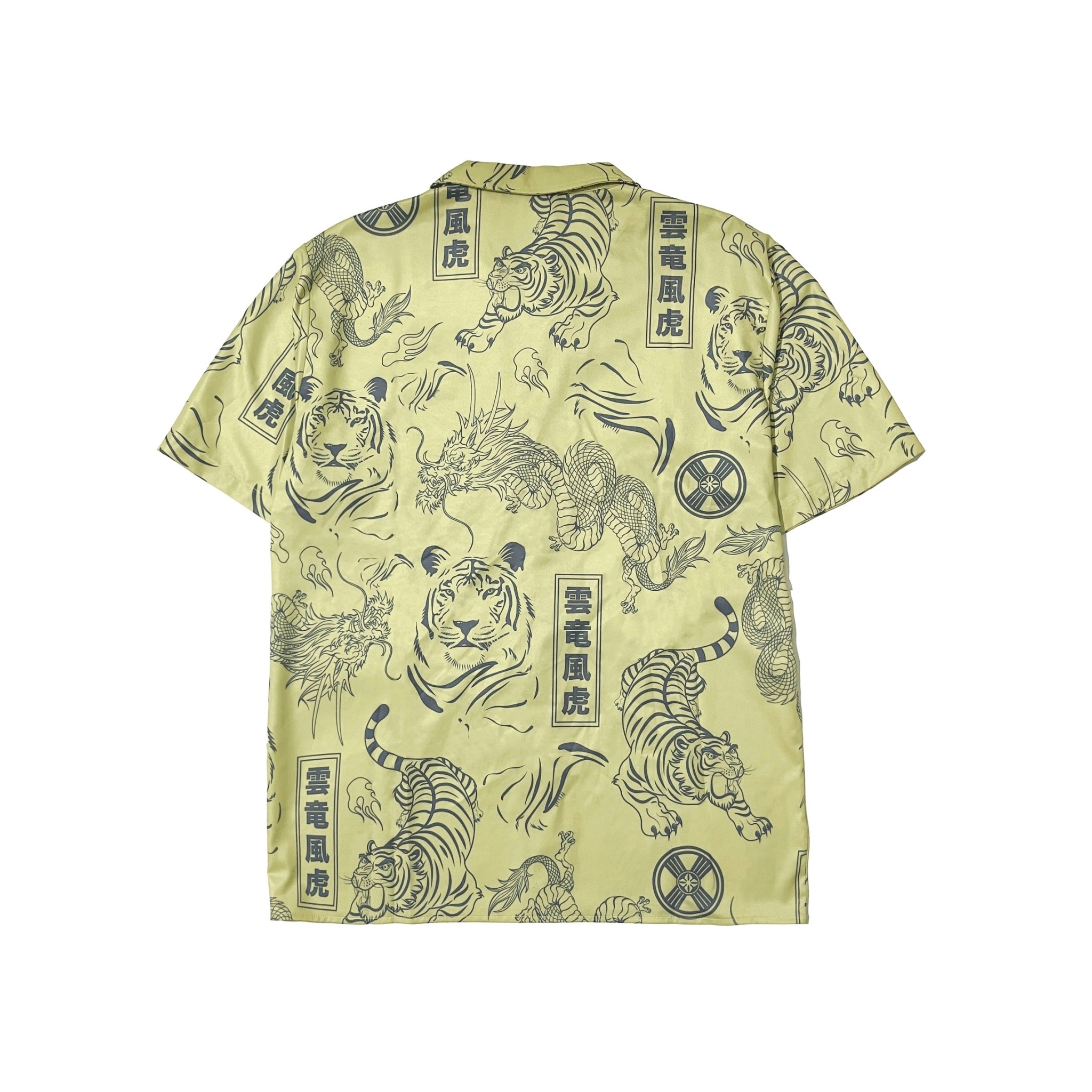 XCTRL 雲龍風虎卡其-短袖襯衫