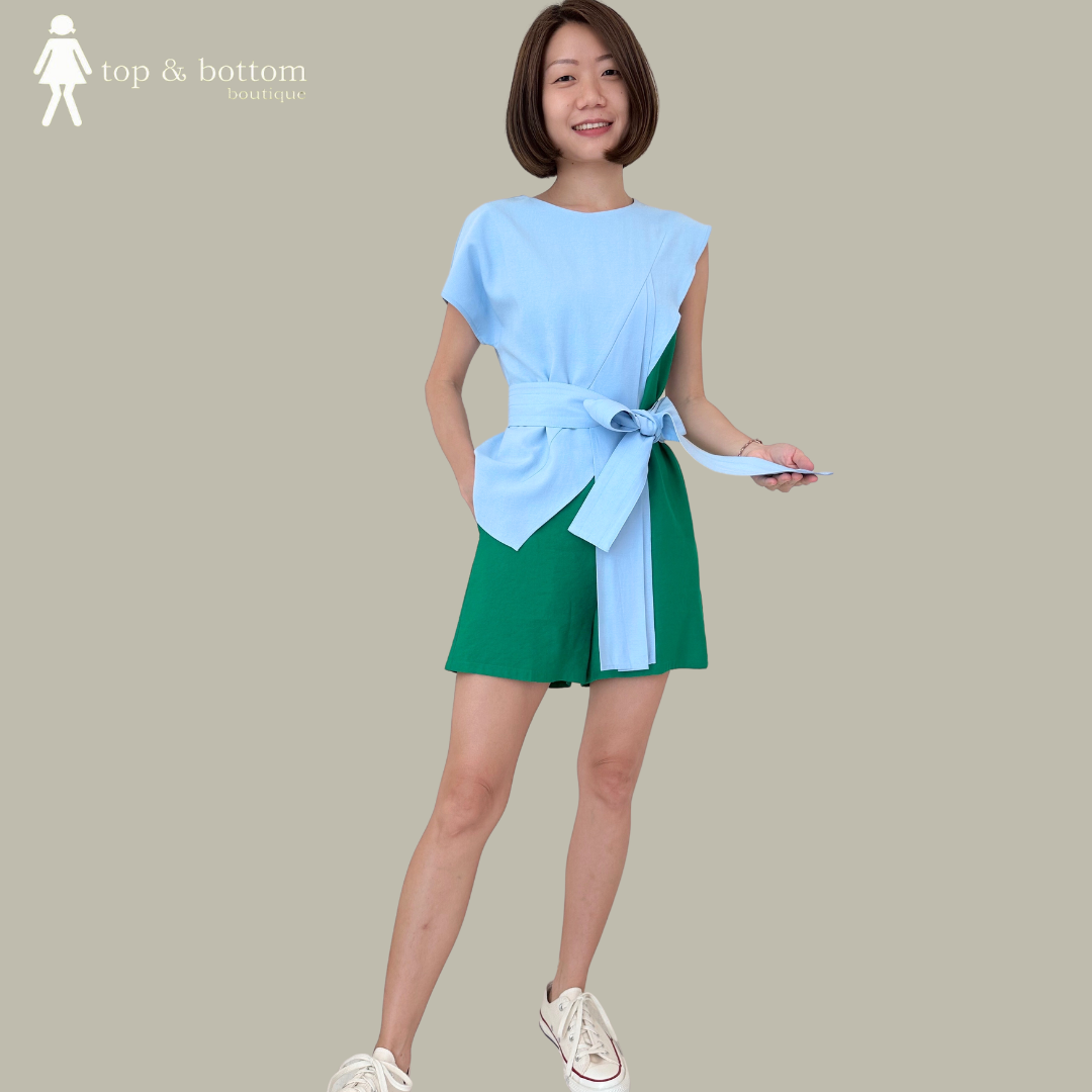 LAYERED SHORT JUMPSUIT