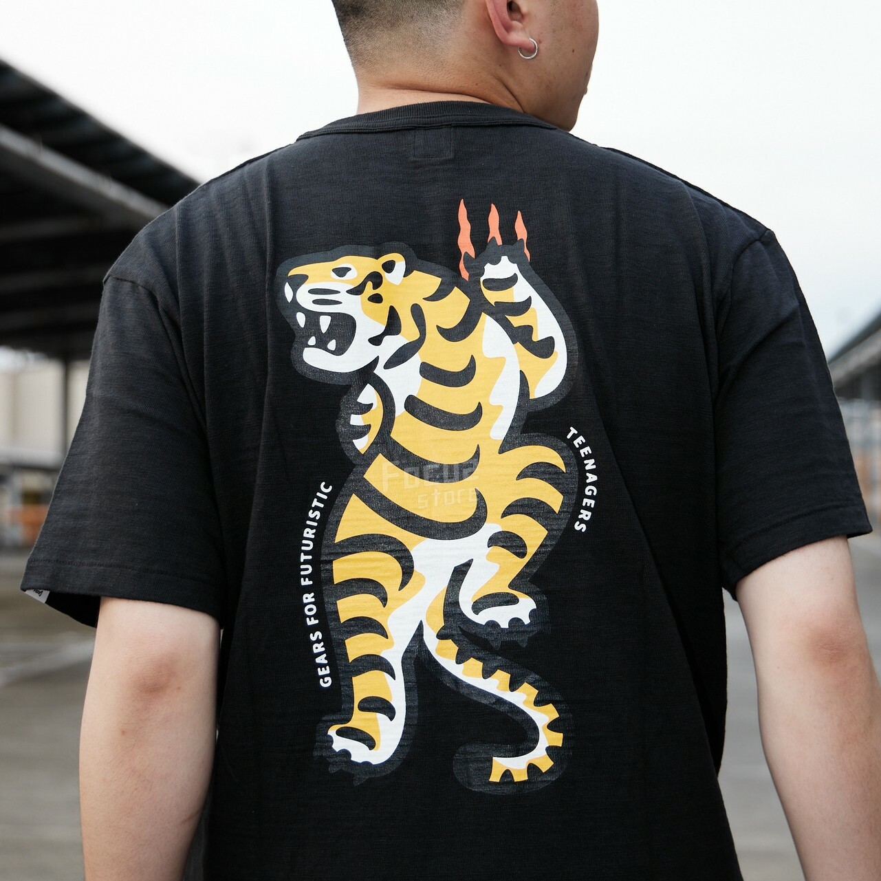 Human Made FW22 Tiger T-Shirt Black (HM24TE012)