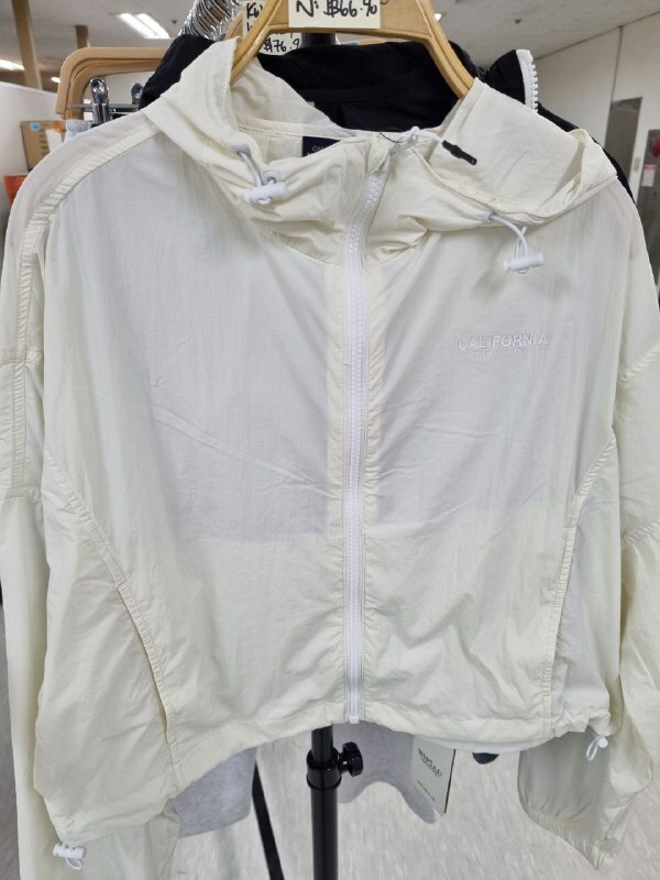 [K] WHO.A.U WOMEN'S LIGHTWEIGHT WINDBREAKER,WHITE, WHJJD2625F-WHITE (KWAU732)