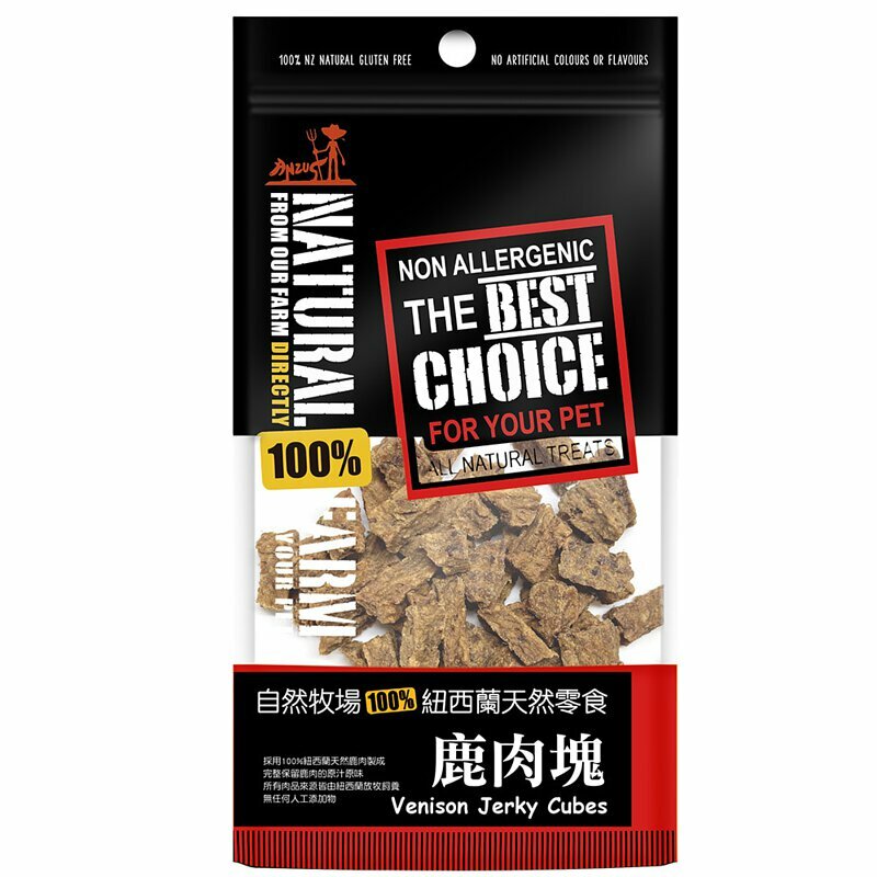 《Natural Farm自然牧場》起司鹿肉塊 60g