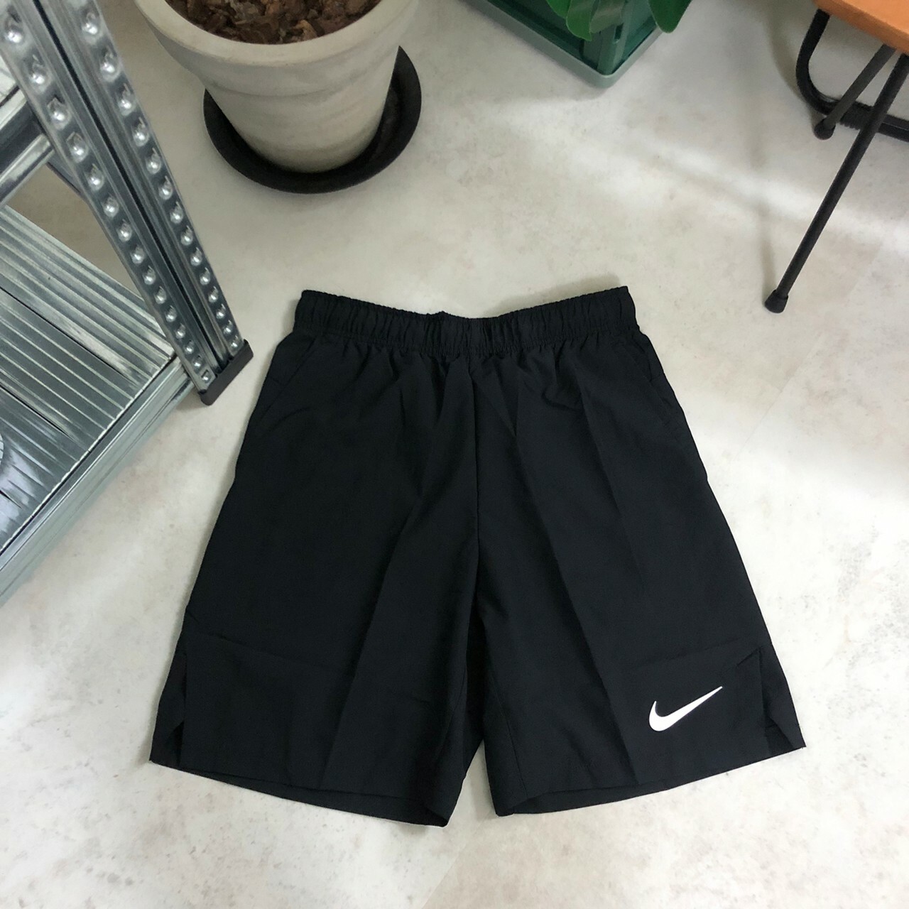 Nike 透氣 運動短褲 黑色 DM6618-010