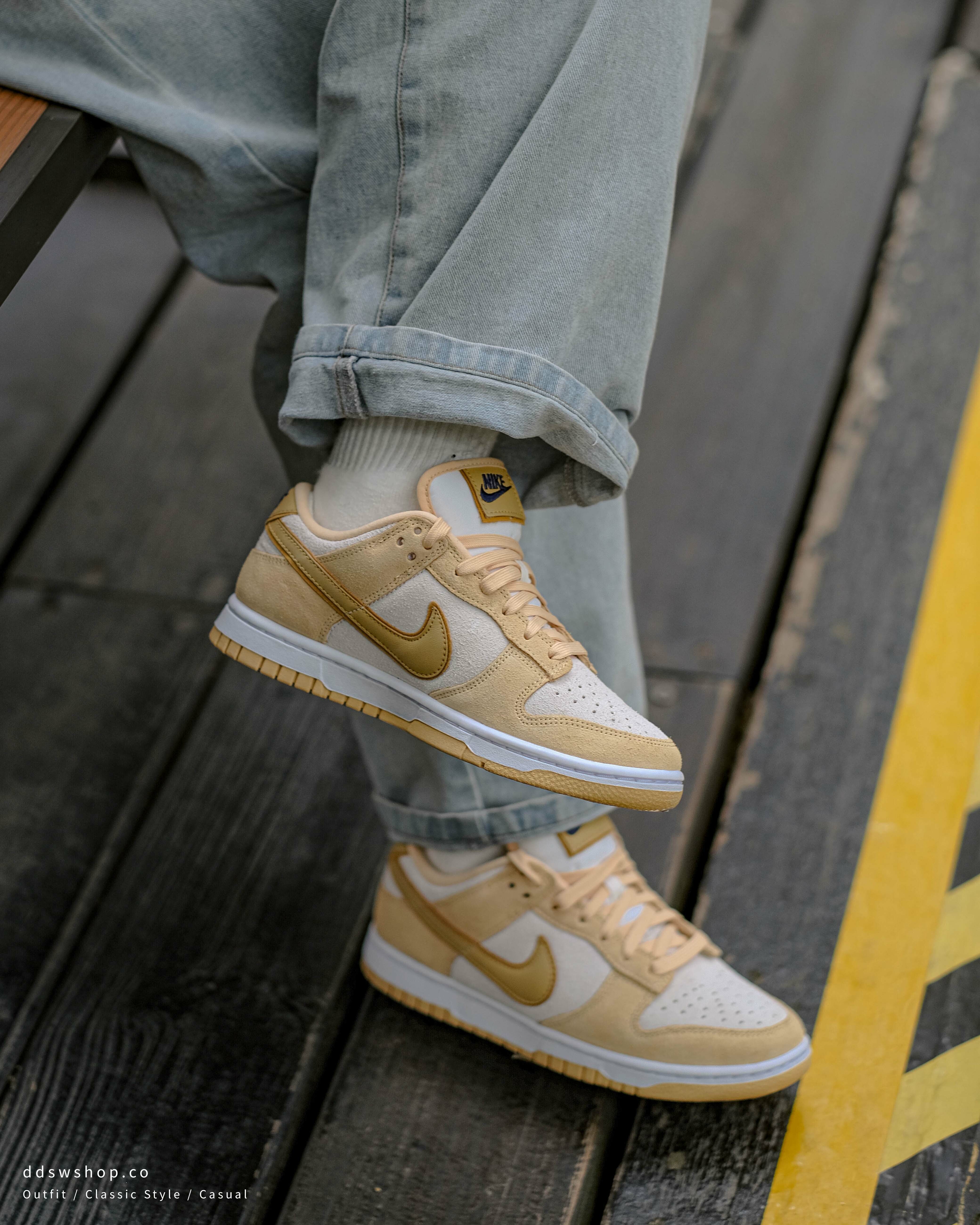 Nike Dunk Low 'Gold Suede' 麂皮布丁狗黃起士乳酪DV7411-200