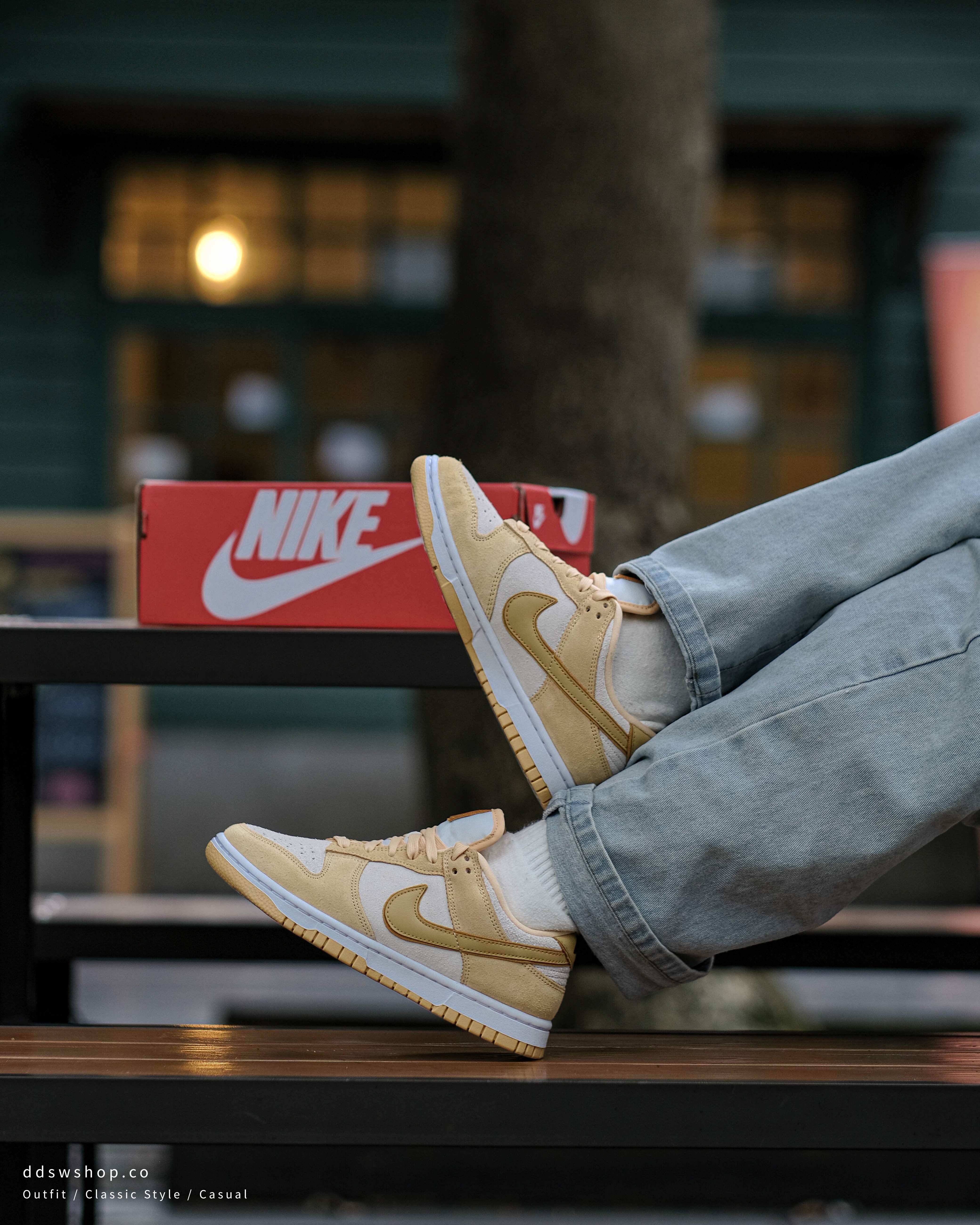 Nike Dunk Low 'Gold Suede' 麂皮布丁狗黃起士乳酪DV7411-200