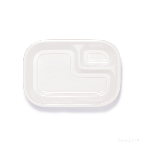 STUDIO M' - Fosset 餐盤/分隔盤(小)/白