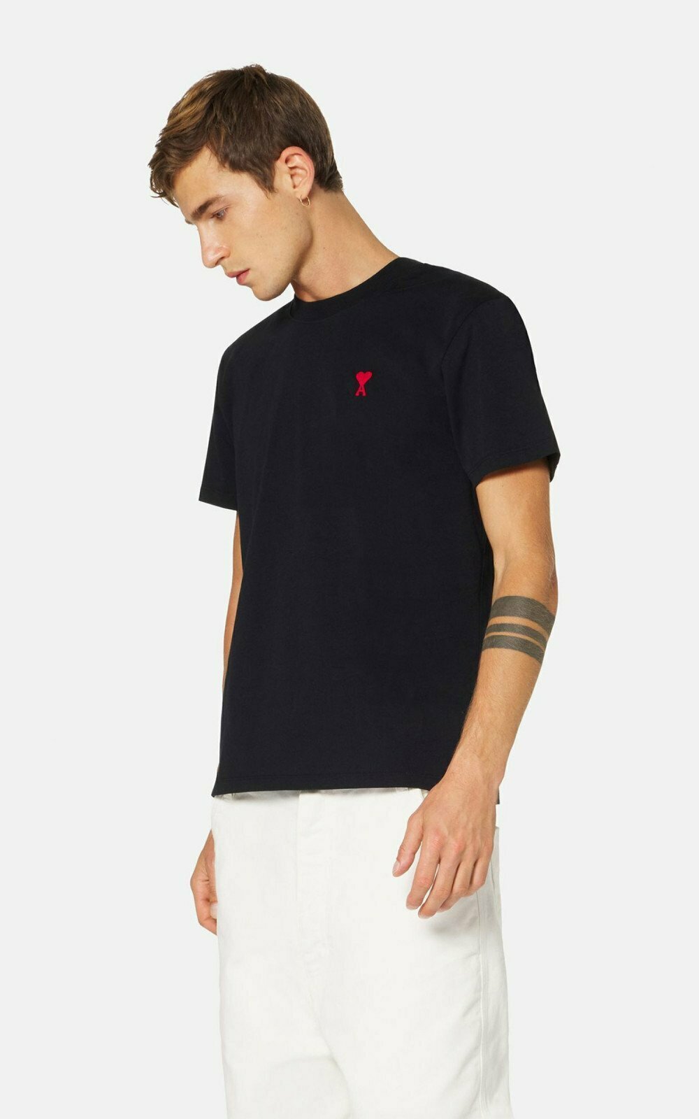 Ami 黑色小紅心Tee BFUTS001.724 - T