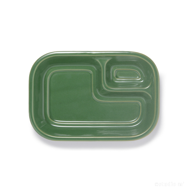 STUDIO M' - Fosset 餐盤/分隔盤(小)/綠