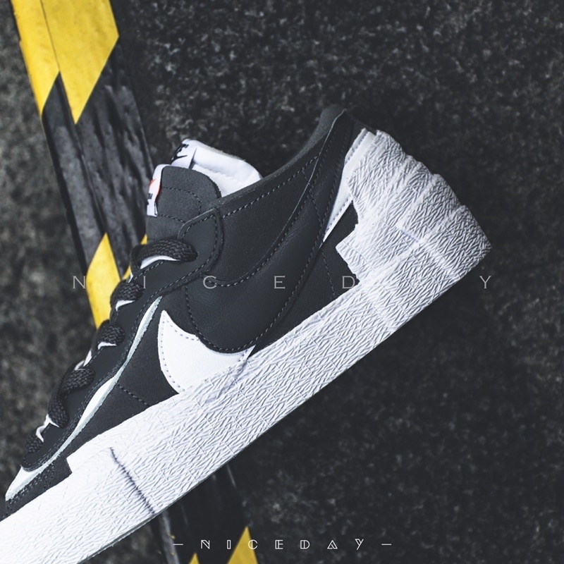 NiceDay 代購 sacai x Nike Blazer Low 黑白 煙灰 解構 男女 DD1877-002