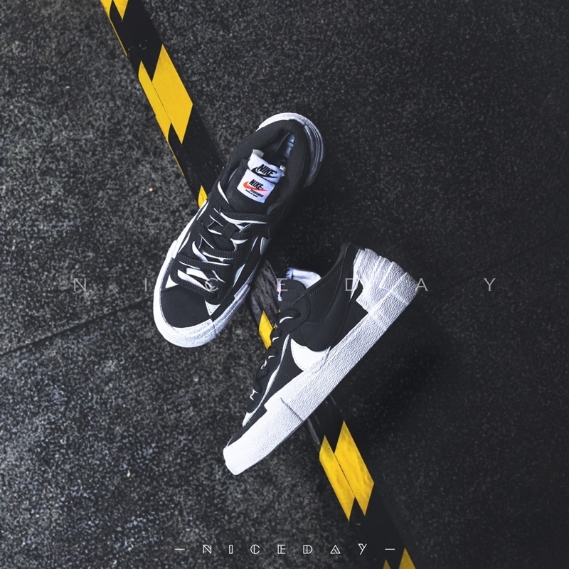 NiceDay 代購 sacai x Nike Blazer Low 黑白 煙灰 解構 男女 DD1877-002