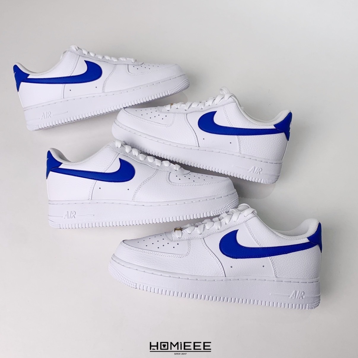 Nike Air Force 1 Royal Blue 荔枝皮金標藍白[DM2845-100]