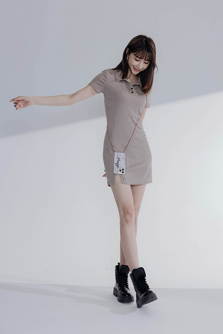 逼真大理石紋- (客製化) iPhone透明掛繩手機殼