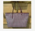 [S] TORY BURCH GEO LOGO TOP ZIP TOTE,CRIMSON RED GEO LOGO ALLOVER, 143364-642 (STB353)